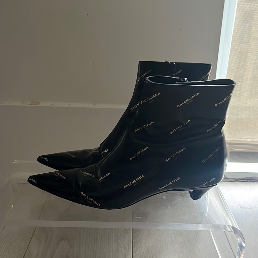 Balenciaga Black Heeled Boots
